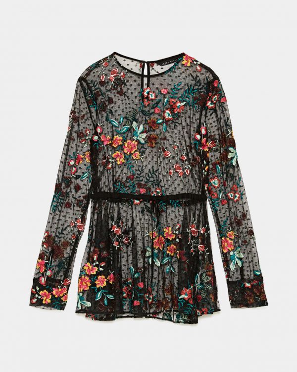 Boat Neck Top in Print B