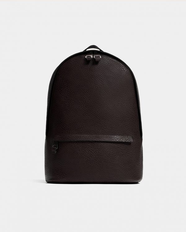 Embossed Backpack in Brown