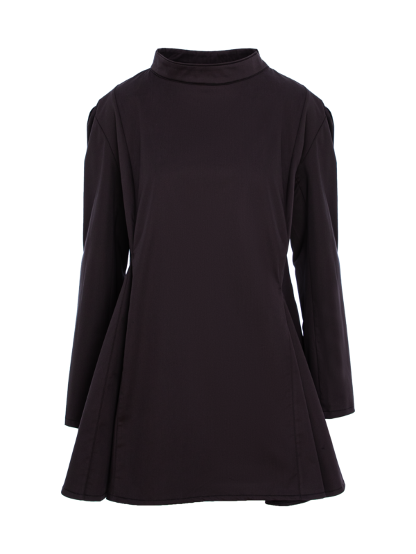 Notte Flared Shirtdress - Chocolate Brown